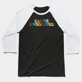 Retro Color - Carrie Underwood Baseball T-Shirt